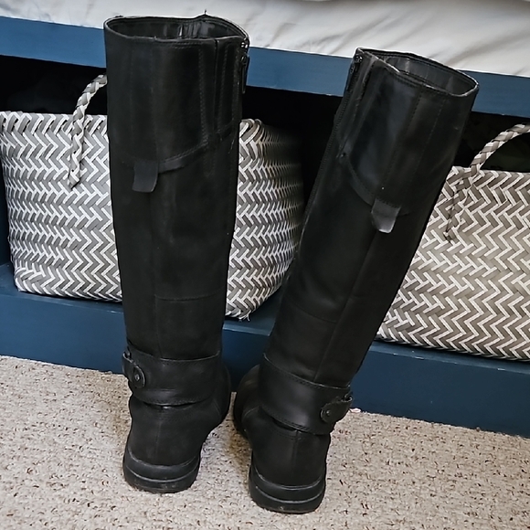 Black Over the Knee Boots - Picture 3 of 4